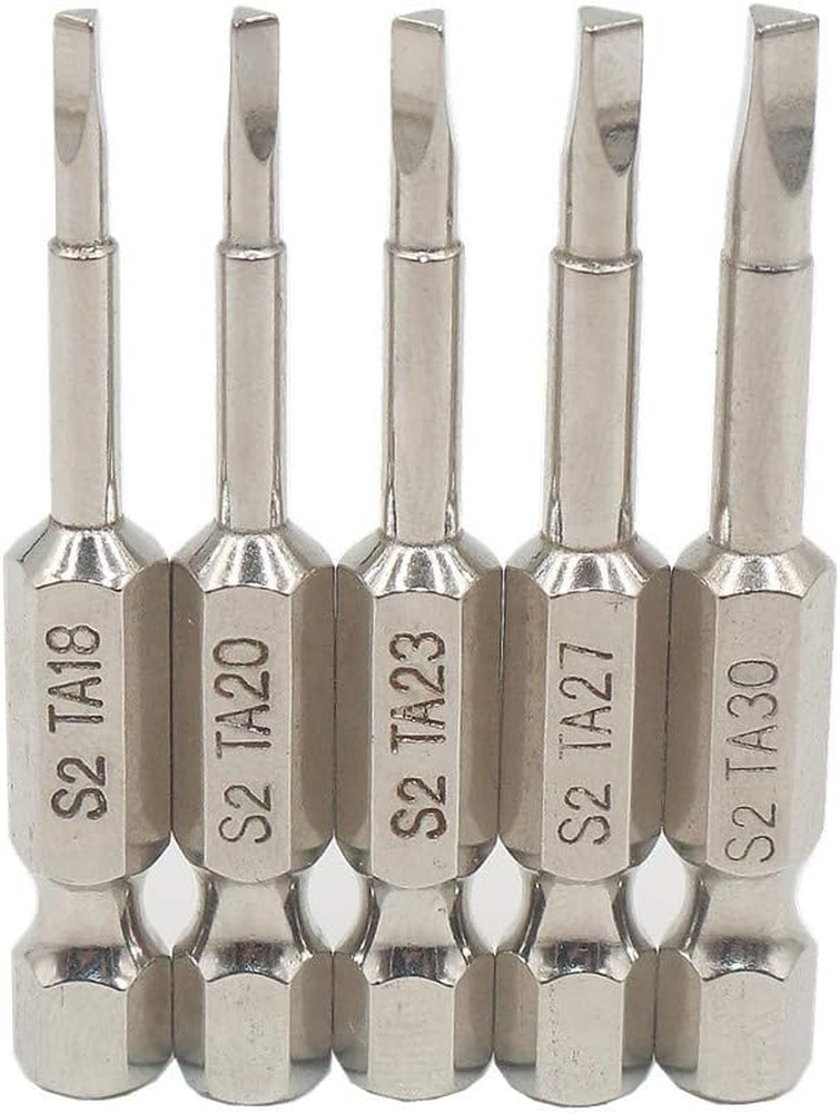 5 Piece Magnetic Triangle Screwdriver Bit, S2 Steel Triangular Screwdriver Bit S