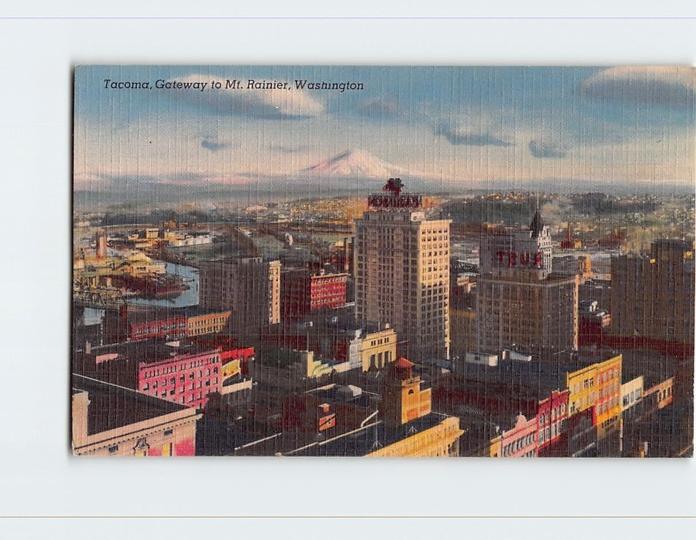 Postcard Tacoma Gateway to Mount Rainier Washington USA North America