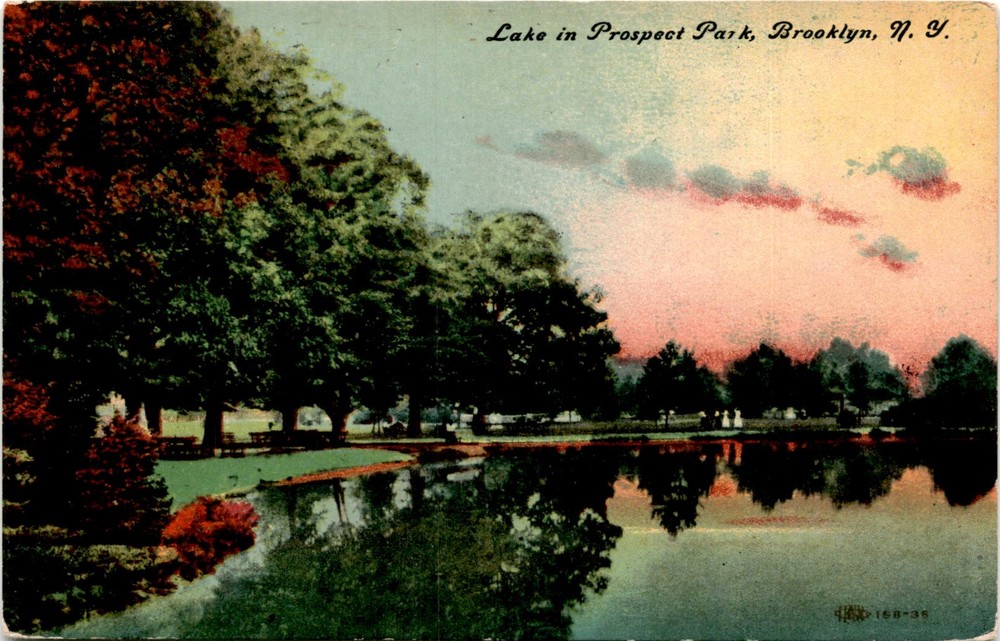 Lake, Prospect Park, Brooklyn, N. Y. Postcard