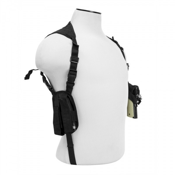 VISM Ambidextrous Shoulder Holster Black CV2909