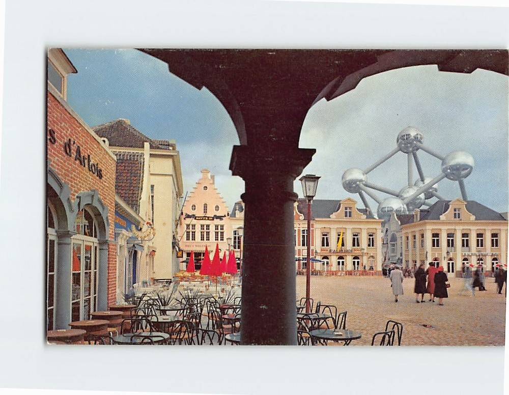 Postcard Gay Belgium A Corner of the Market Place Brussels Belgium