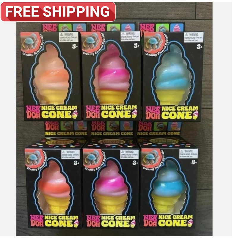 Needoh Blue Ice Cream Cone Nice Cream Cone Brand New Limited Edition