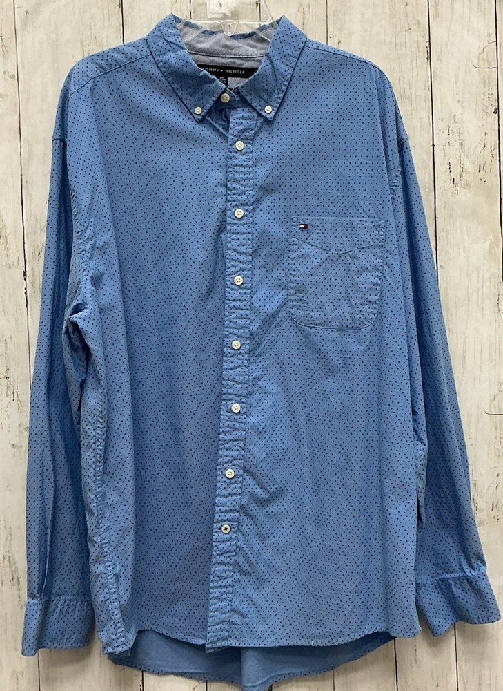 Men’s Tommy Hilfiger Classic Fit Button-Down Long Sleeve Shirt Size XXL 0428-232