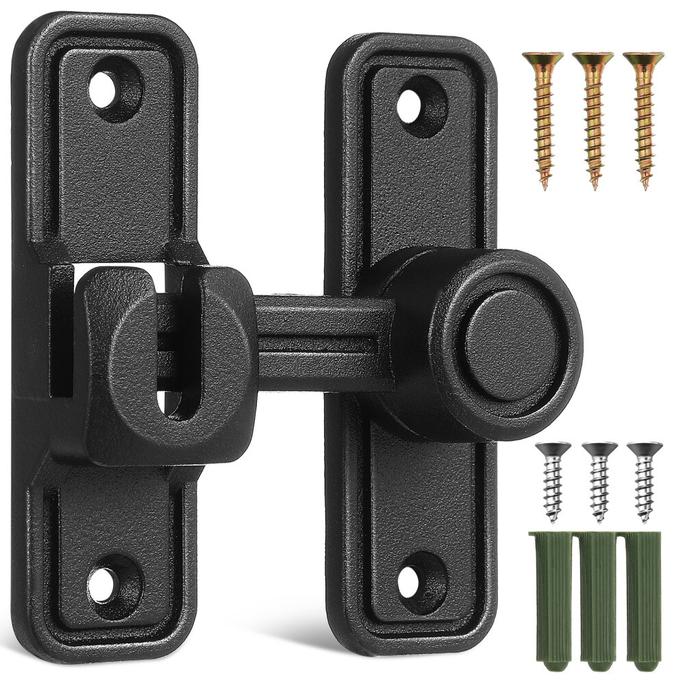 Keyless Barn Door Security Lock with Latch for Gates and Doors