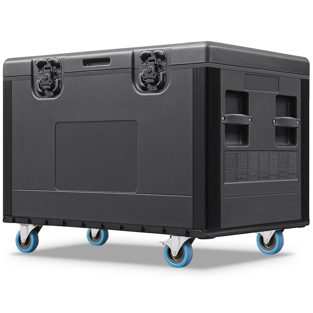 Large ATA Road Case W/ Wheel Stackable Flight Case Waterproof Cable Trunk For DJ
