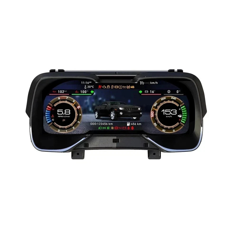 LCD Digital Instrument Cluster Speedometer Fits For Chevrolet Camaro 2010-2015