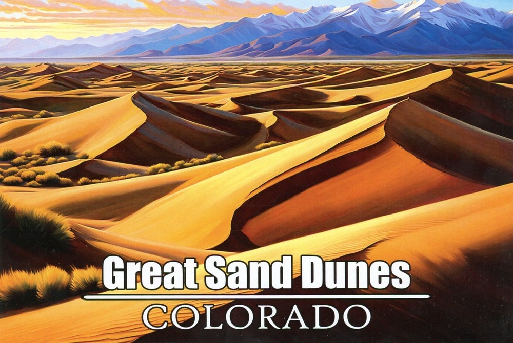 Great Sand Dunes National Park, Near Alamosa, Colorado --New POSTCARD