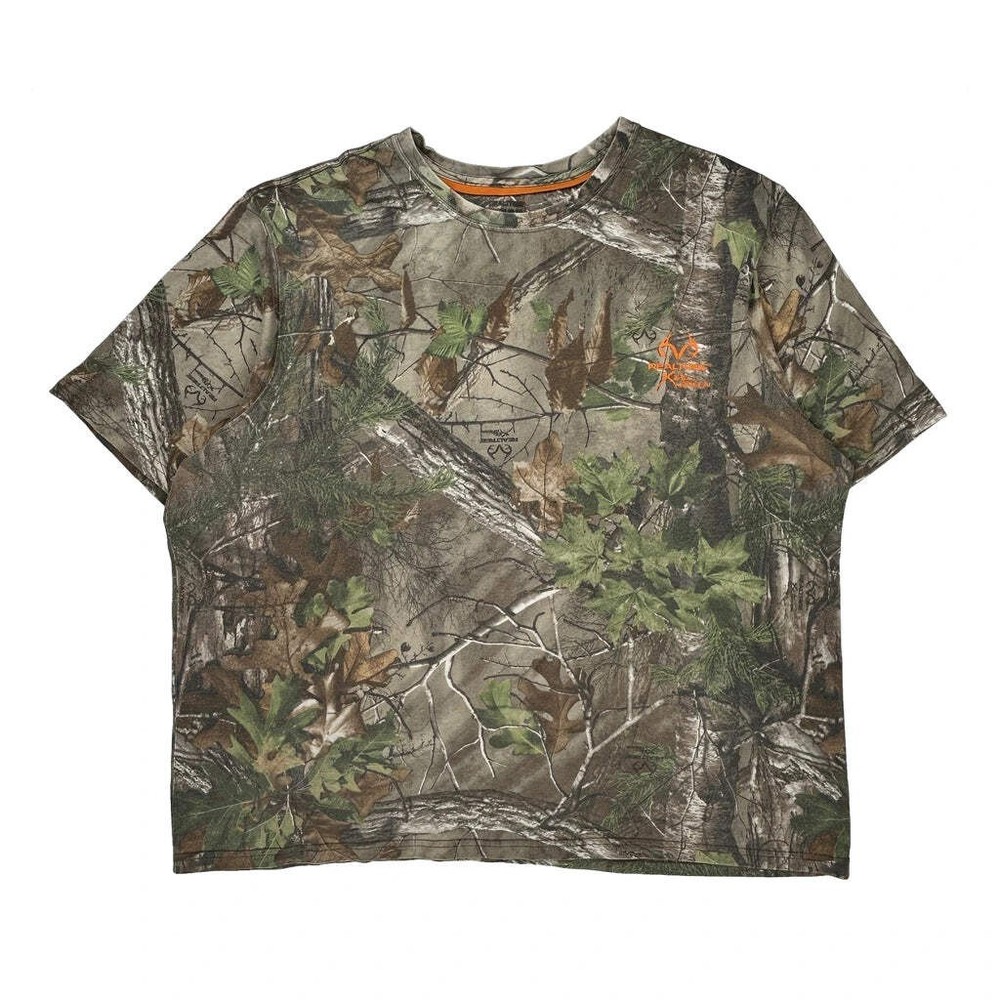Mossy Oak Camo T-Shirt - Large Camo Cotton