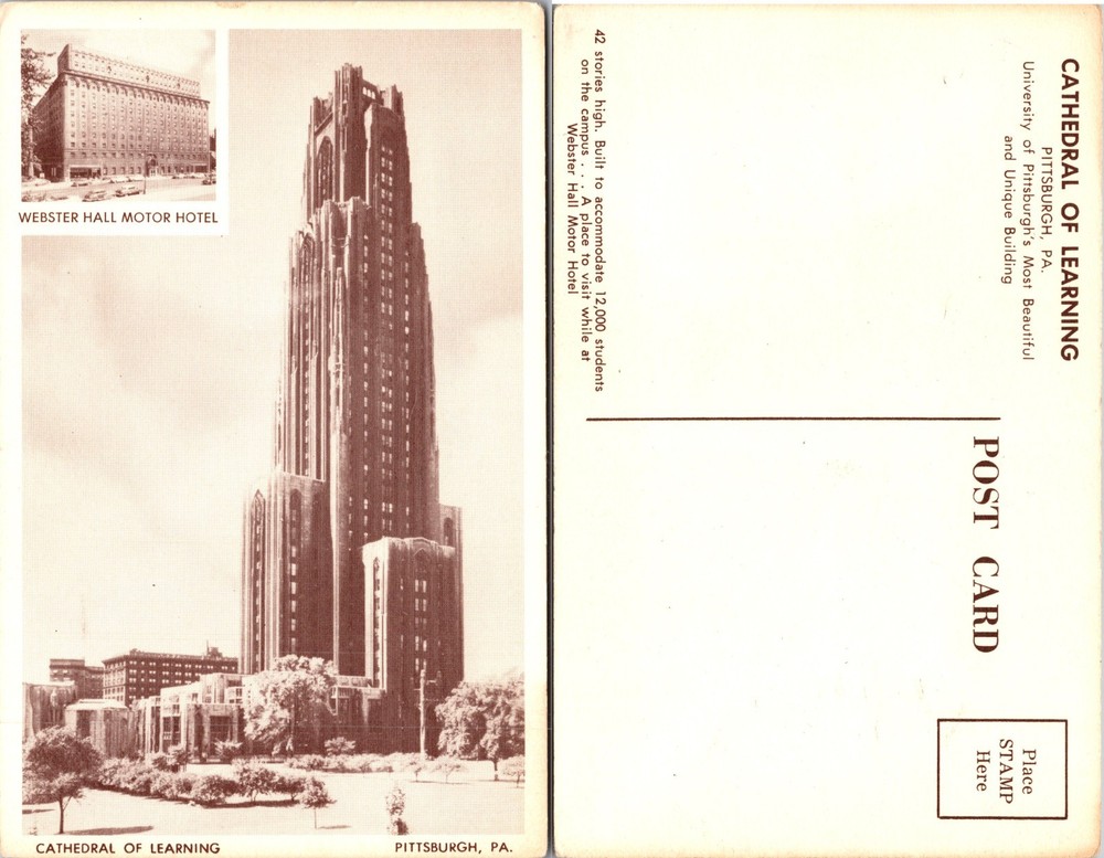 Cathedral of Learning Pittsburgh Pennsylvania Postcard