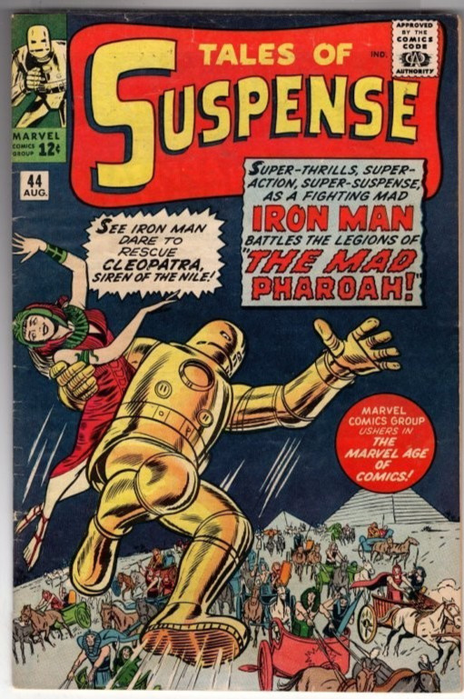 ✔ Tales of Suspense #44  (1963) 5.0-5.5 Early app. Gold Armor Kirby cover [GA#1]