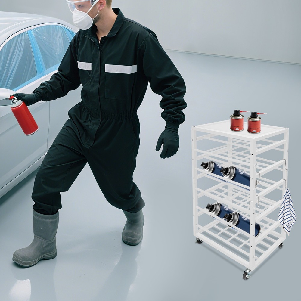 Paint Organizer Storage Rack Paints Storage Cart Rolling Paint Bottle Organizer