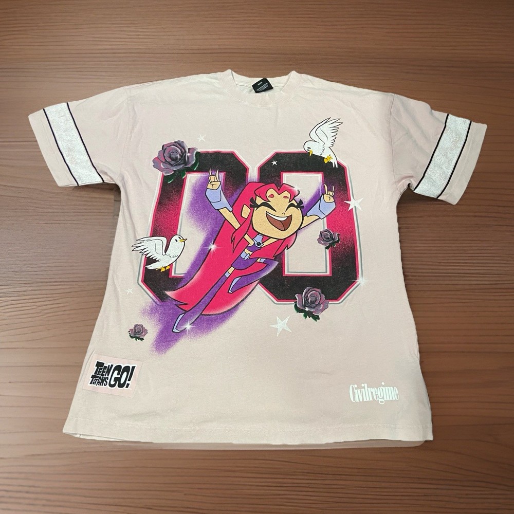Civil Regime Teen Titans Go! Starfire T-Shirt Oversized Tee Sz Medium