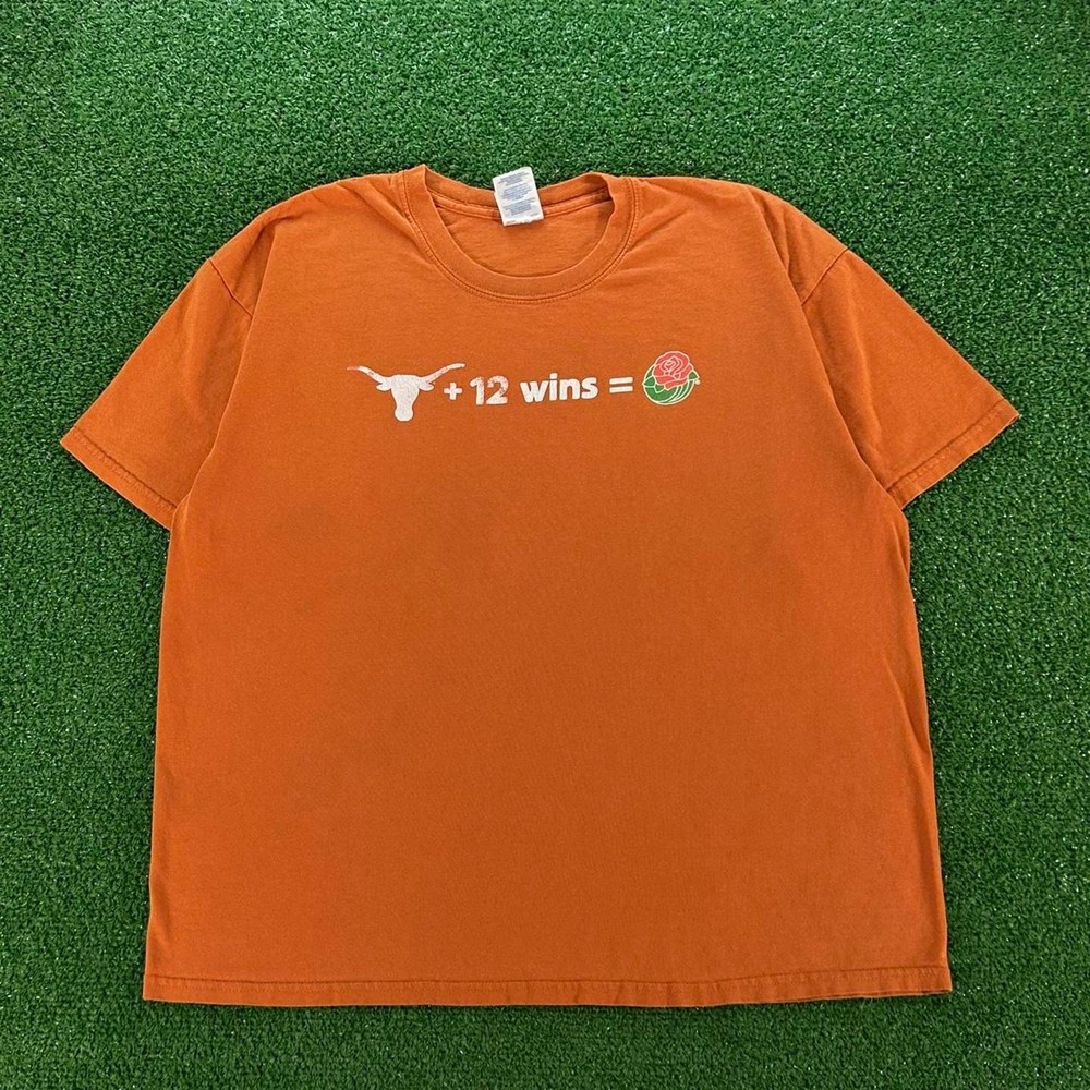 Vintage Texas Longhorns Rose Bowl Equation Funny Graphic Tshirt Size XL
