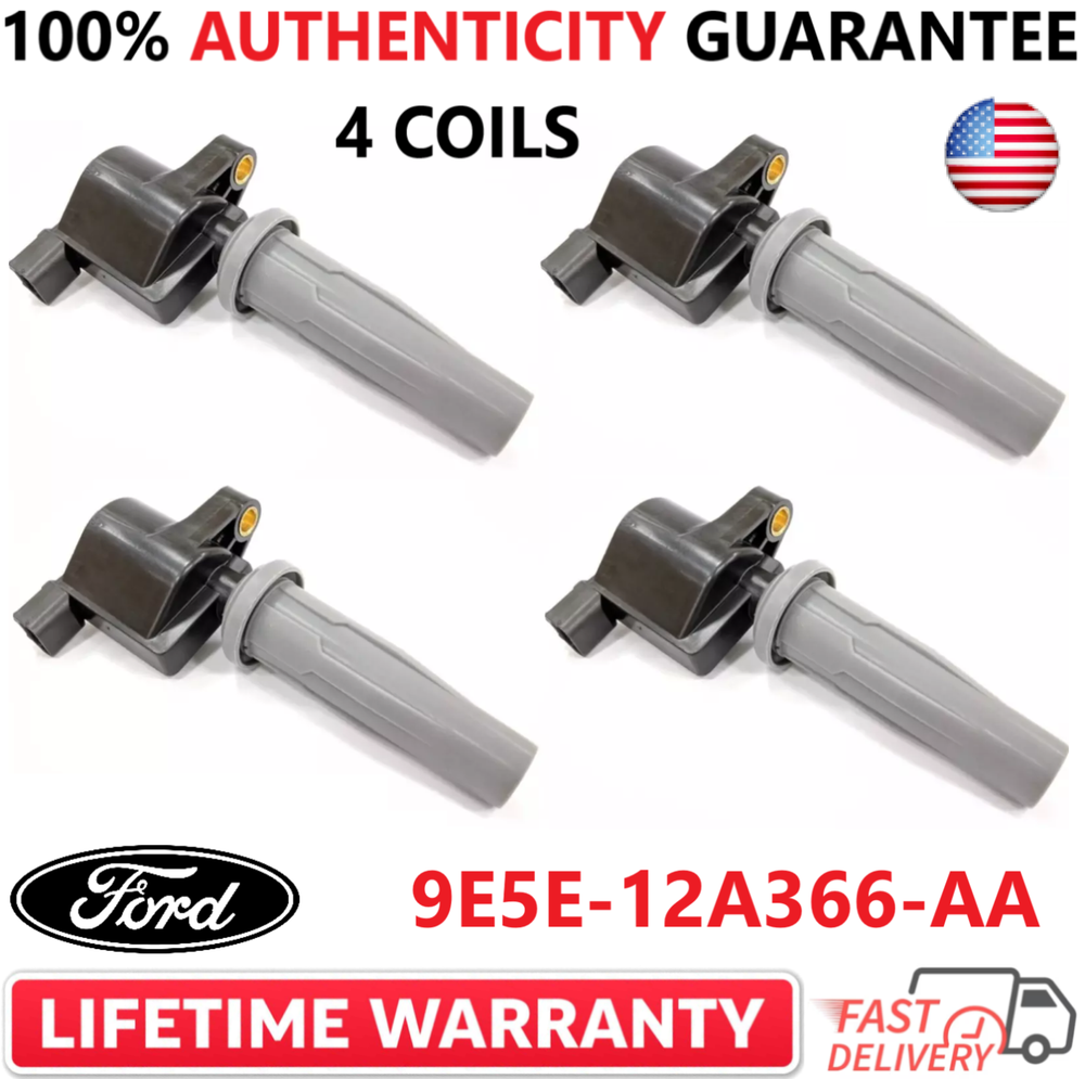 x4 OEM FORD Ignition Coils For 2009-2023 Ford Mercury 2.0L/ 2.5L, 9E5E-12A366-AA