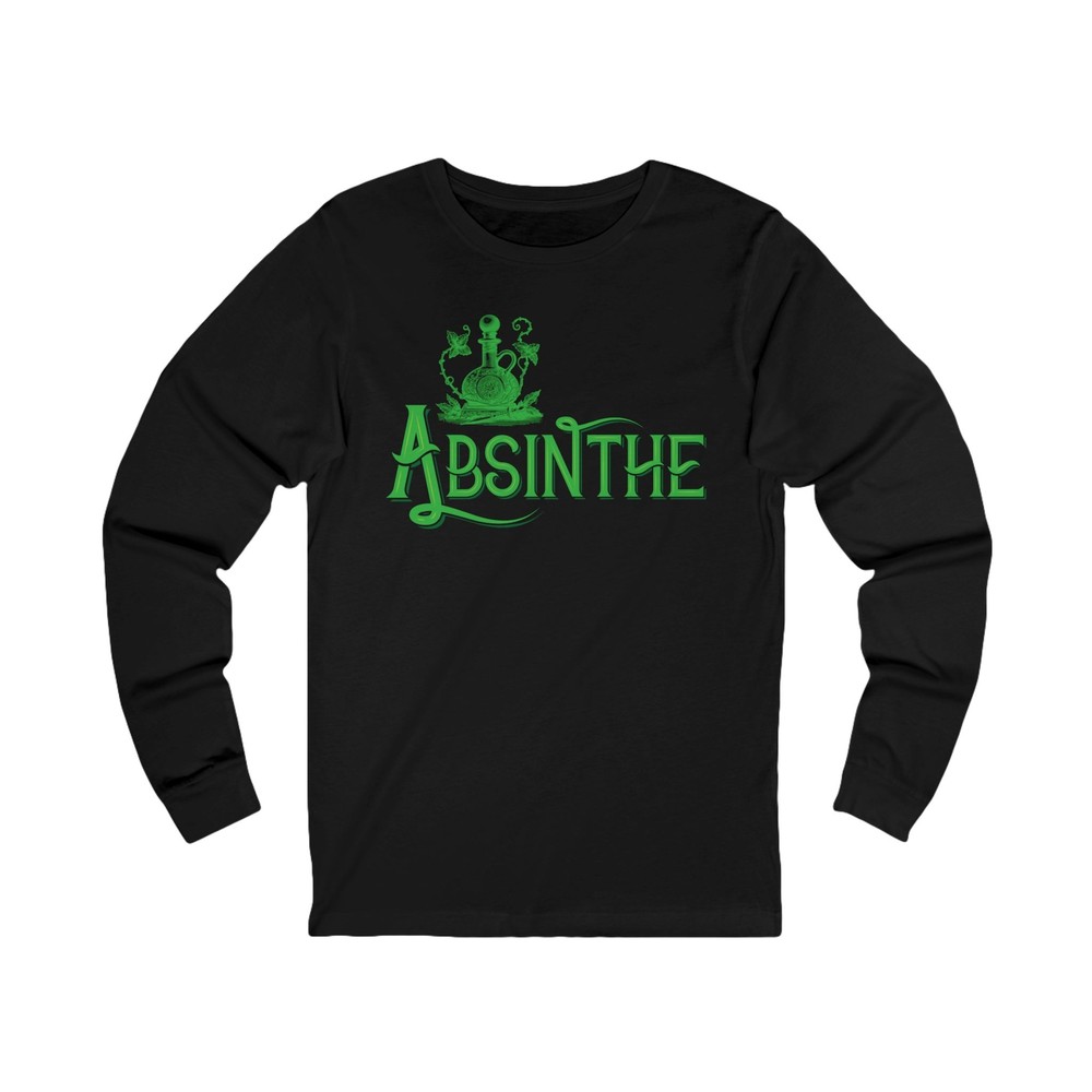 Gothic Absinthe Unisex Jersey Long Sleeve Tee, Goth Victorian, Art Nouveau-image