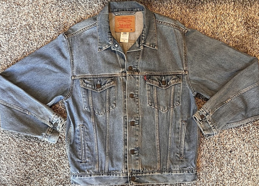 Vtg Levi’s Trucker Jean Jacket Type 3 Denim Size M 70507 Medium Wash