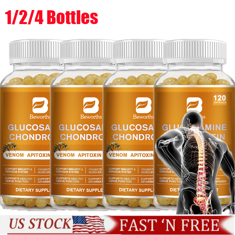 120ct Glucosamine Chondroitin MSM Triple Strength Joint Support Capsules 1-4 Packs