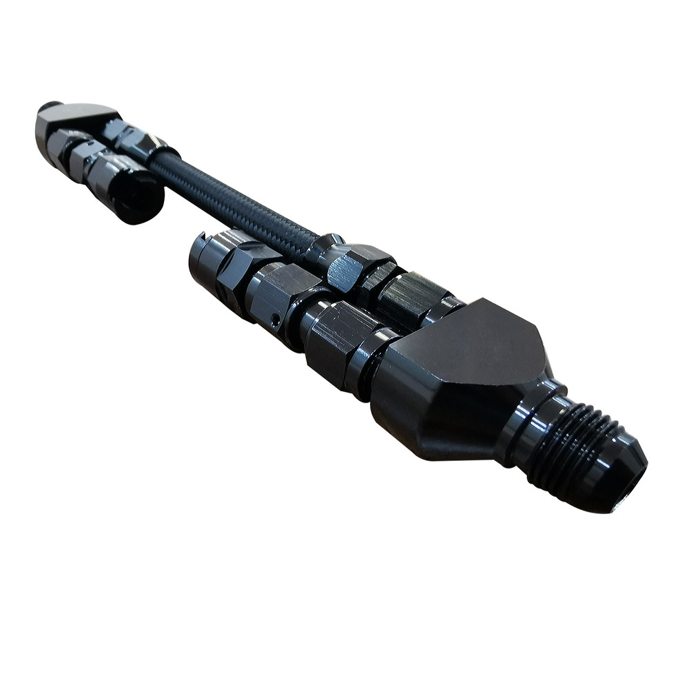 Flex Fuel Sensor Bypass Splitter Flexfuel In/Out -8 AN LS E85 CTSV (No Sensor).