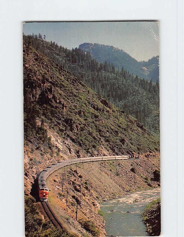 Postcard California Zephyr Train Feather River Canyon California USA