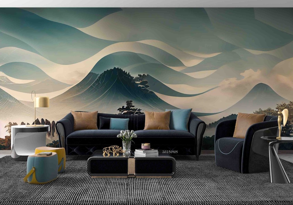 3D Japanese Landscape Illustration Wall Murals Wallpaper Murals Wall Sticker 2