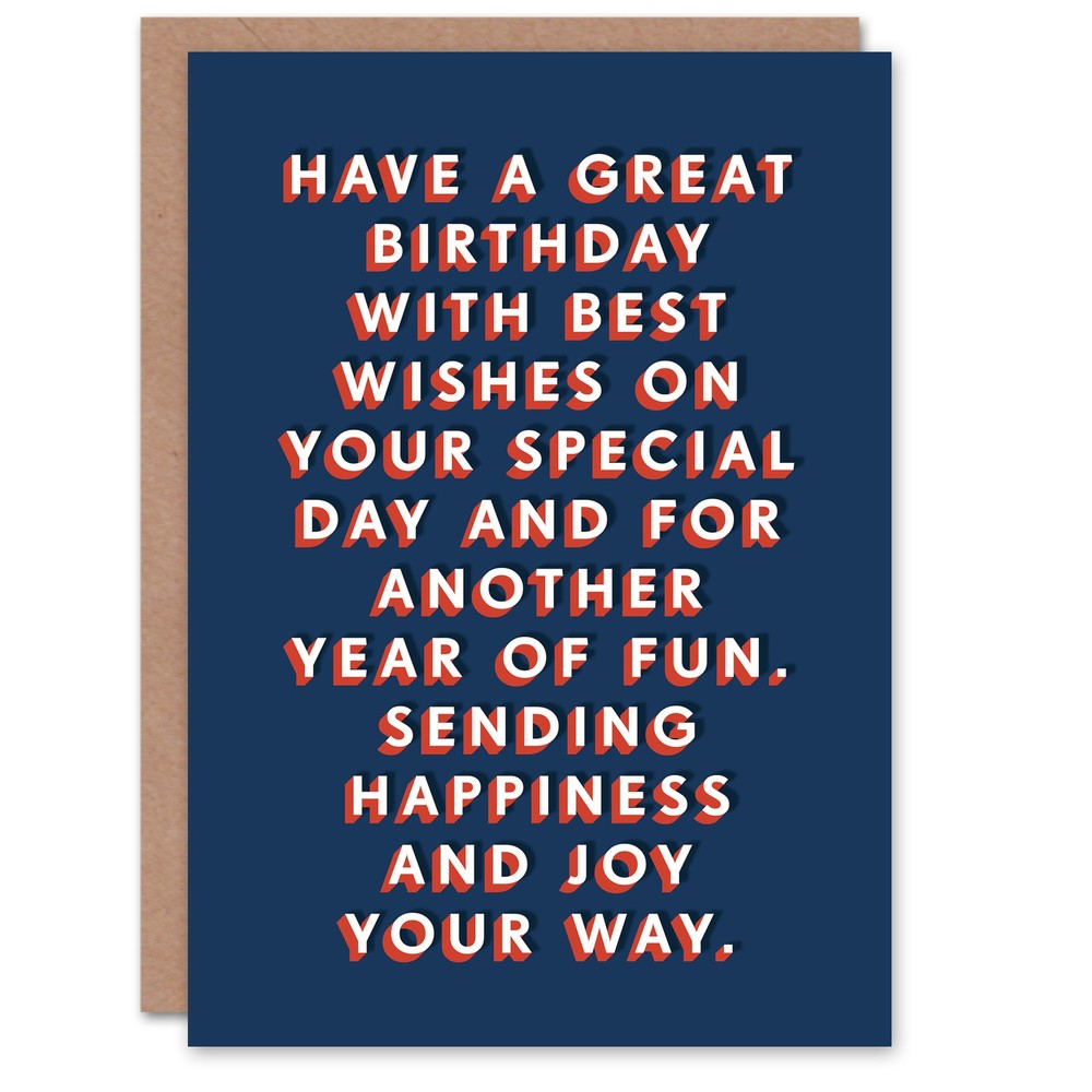 With Best Wishes On Your Special Day Birthday Card