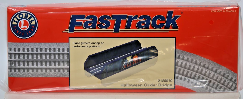 LIONEL HALLOWEEN FASTRACK GIRDER BRIDGE O GAUGE railroad train track 2125010 NEW
