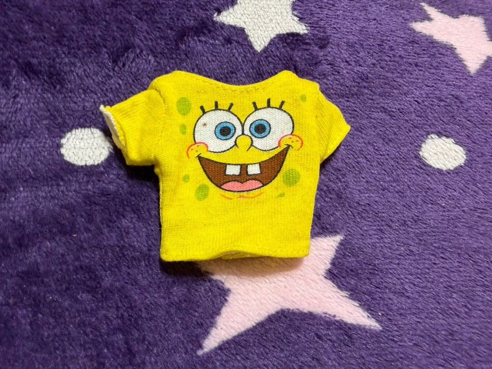 Vintage 2002 Barbie Loves SpongeBob Doll Shirt Mattel Nickelodeon Nostalgic
