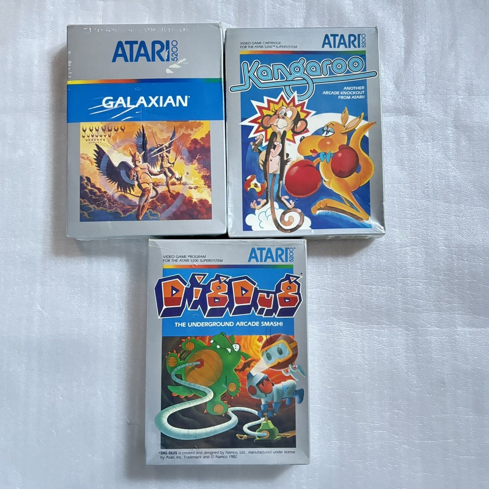 Lot of 3 Atari 5200 Games In Boxes