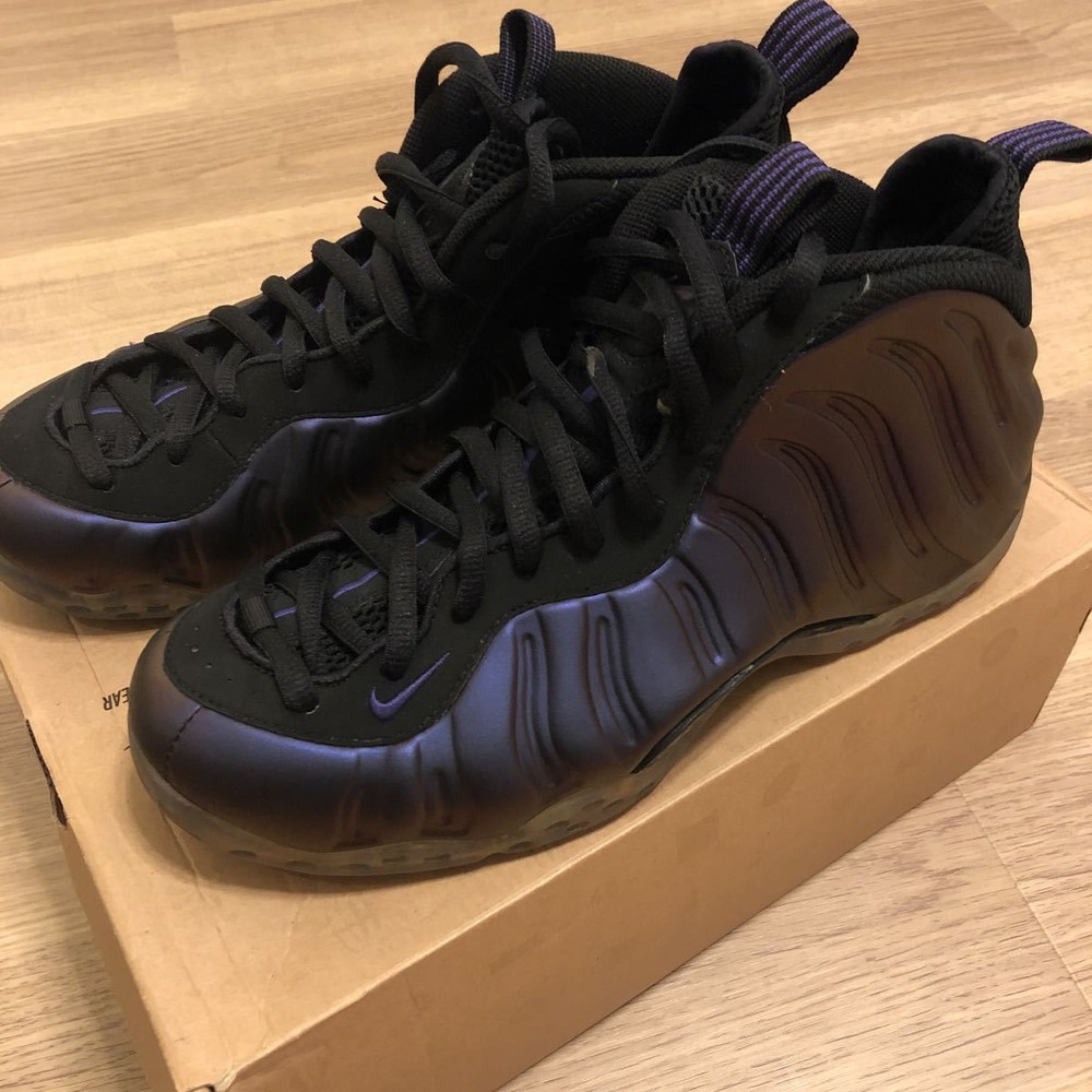 NIKE Men 9.5US Air Foosite One Eggplant Foosite U Genuine Product 314996-051