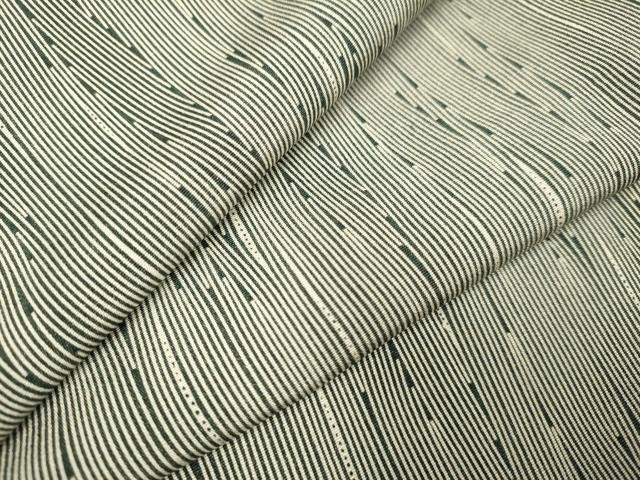 Heiwaya Kimono Pure Silk Small Pattern Striped Traditional Japanese Wear