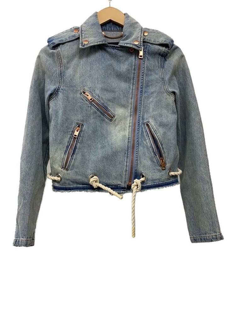 Diesel Double Riders Jacket/Xs/Cotton/Blu/Plain 51801