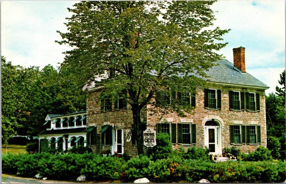 Charming Stone House at Lake Spofford New Hampshire Vintage Postcard