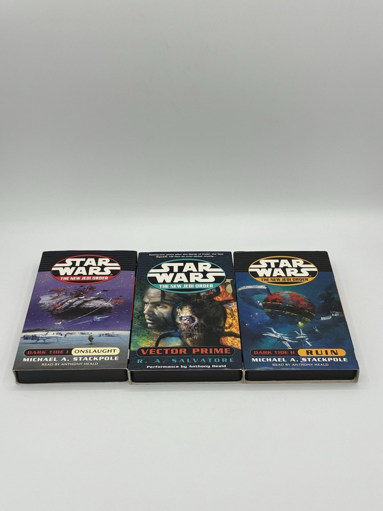 Star Wars New Jedi Order Cassette Audiobook Lot (3)