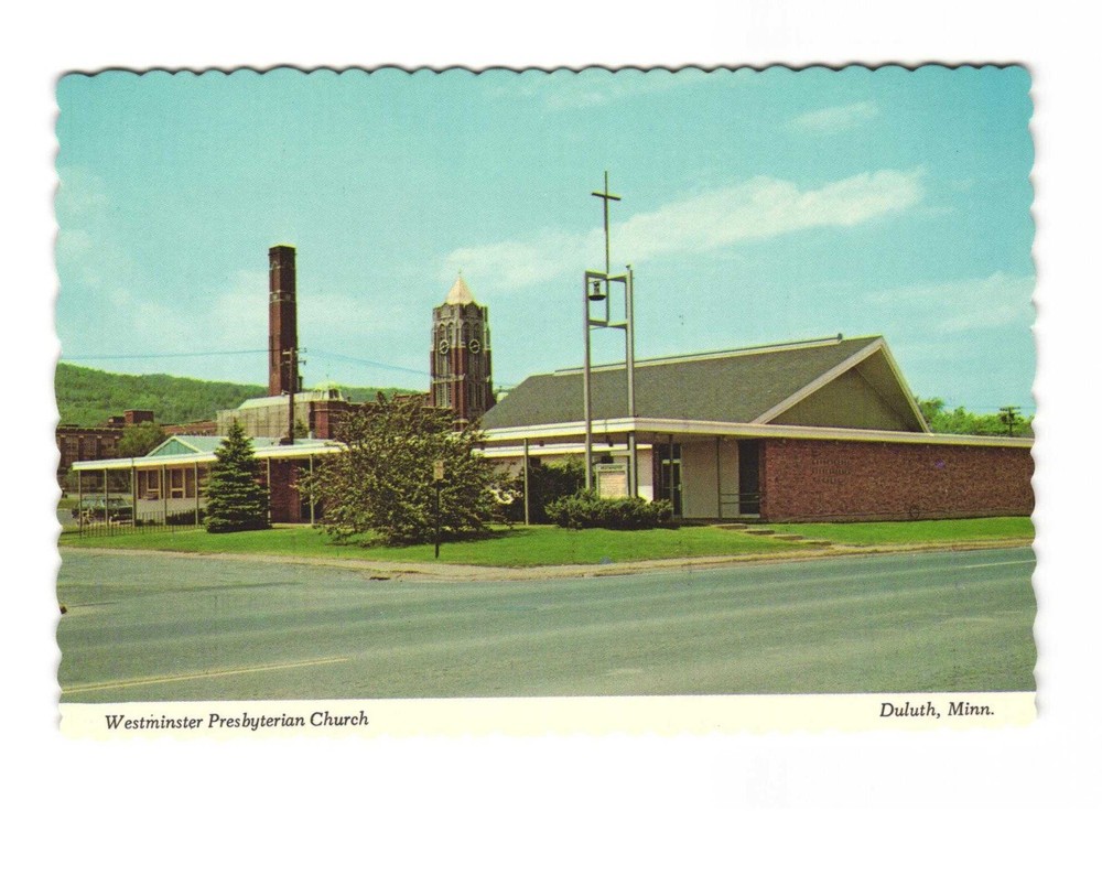 Westminster Presbyterian Church Duluth MN vintage postcard Unposted