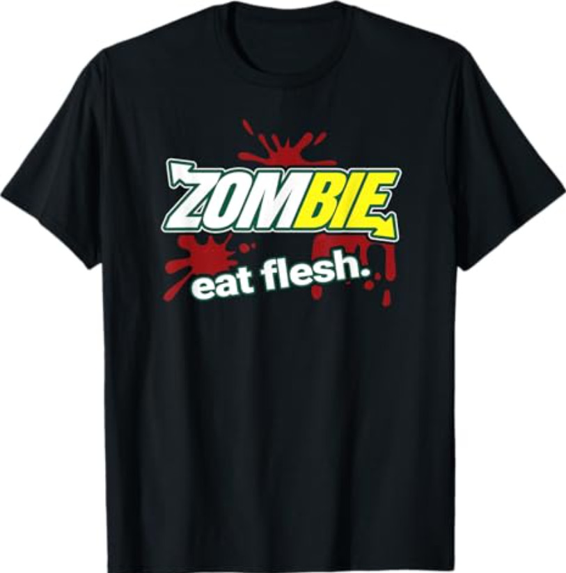 NEW LIMITED Zombie Eat Flesh T-Shirt