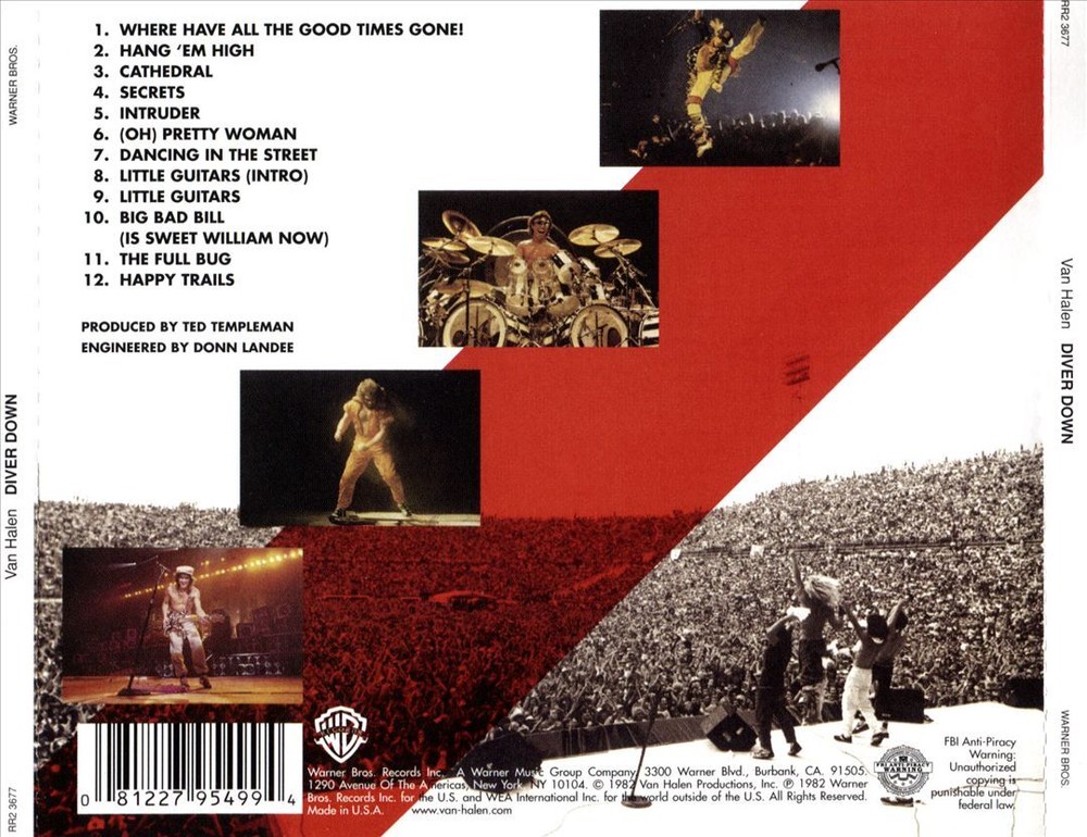 VAN HALEN DIVER DOWN NEW CD
