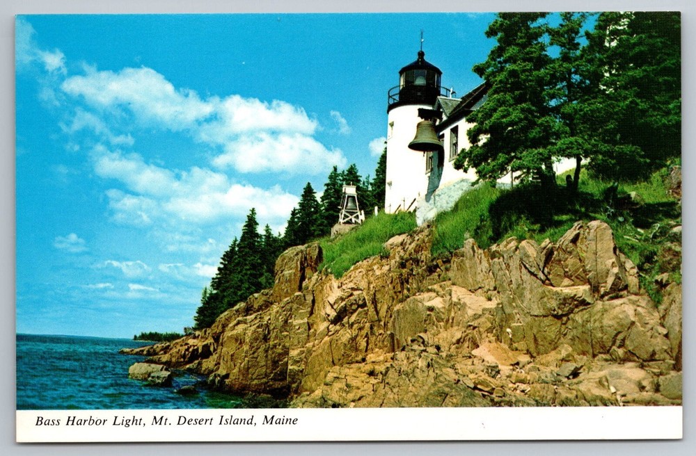 Bass Harbor Light, Acadia National Park, Mt. Desert Island, Maine - Postcard-image