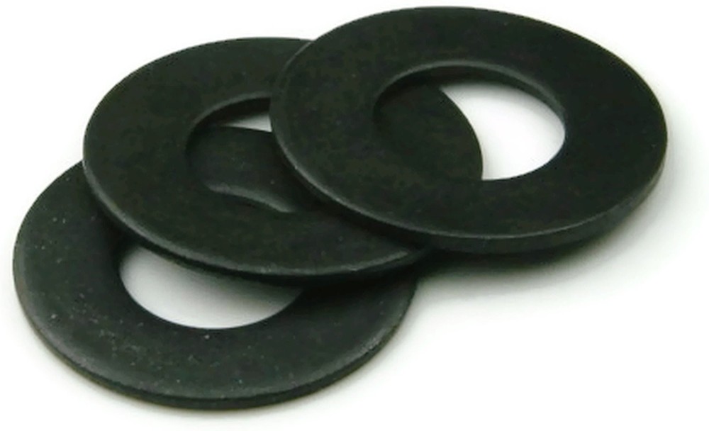18-8 Stainless Steel Black Oxide Flat Washers - 1/2 INCH (ID 0.53 x OD 1-1/4 x T