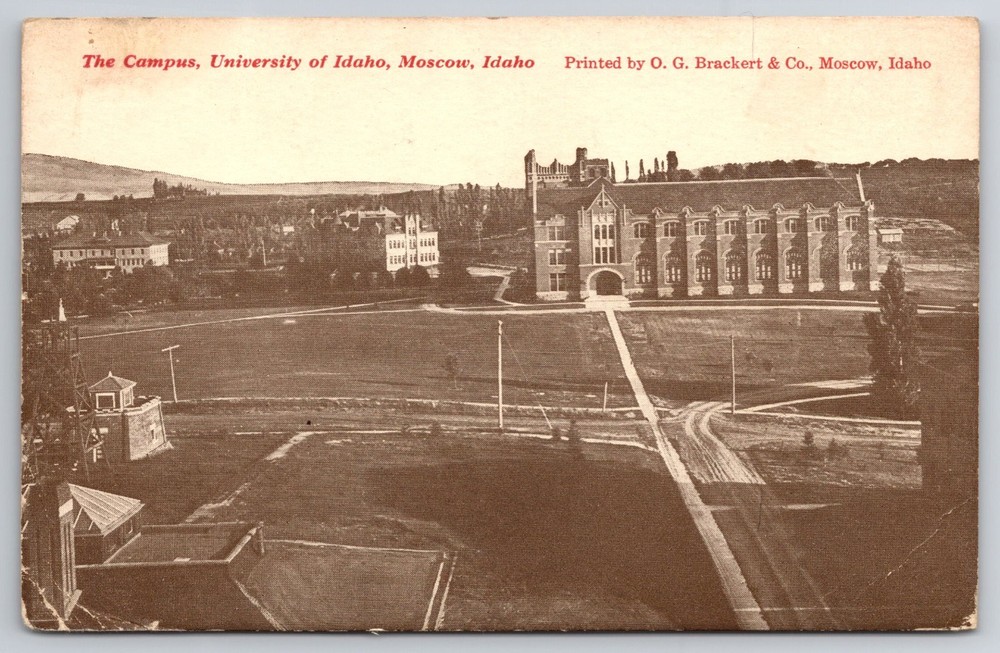 1900's Campus University Idaho Moscow Idaho postcard