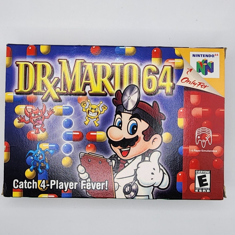 Dr. Mario 64 (Nintendo 64, 2001) With Cart, Box, And Manual Tested Working