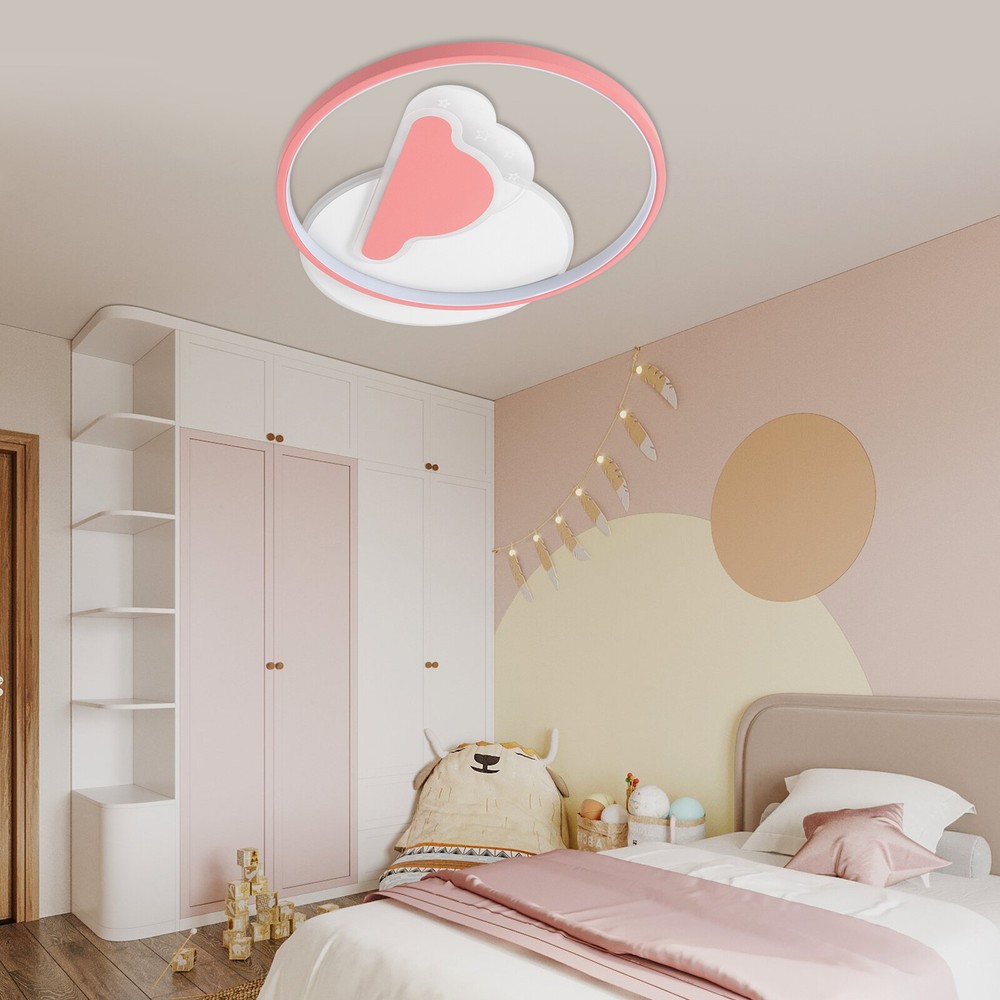 Pink Cloud Dimmable LED Ceiling Light with Remote Control A87