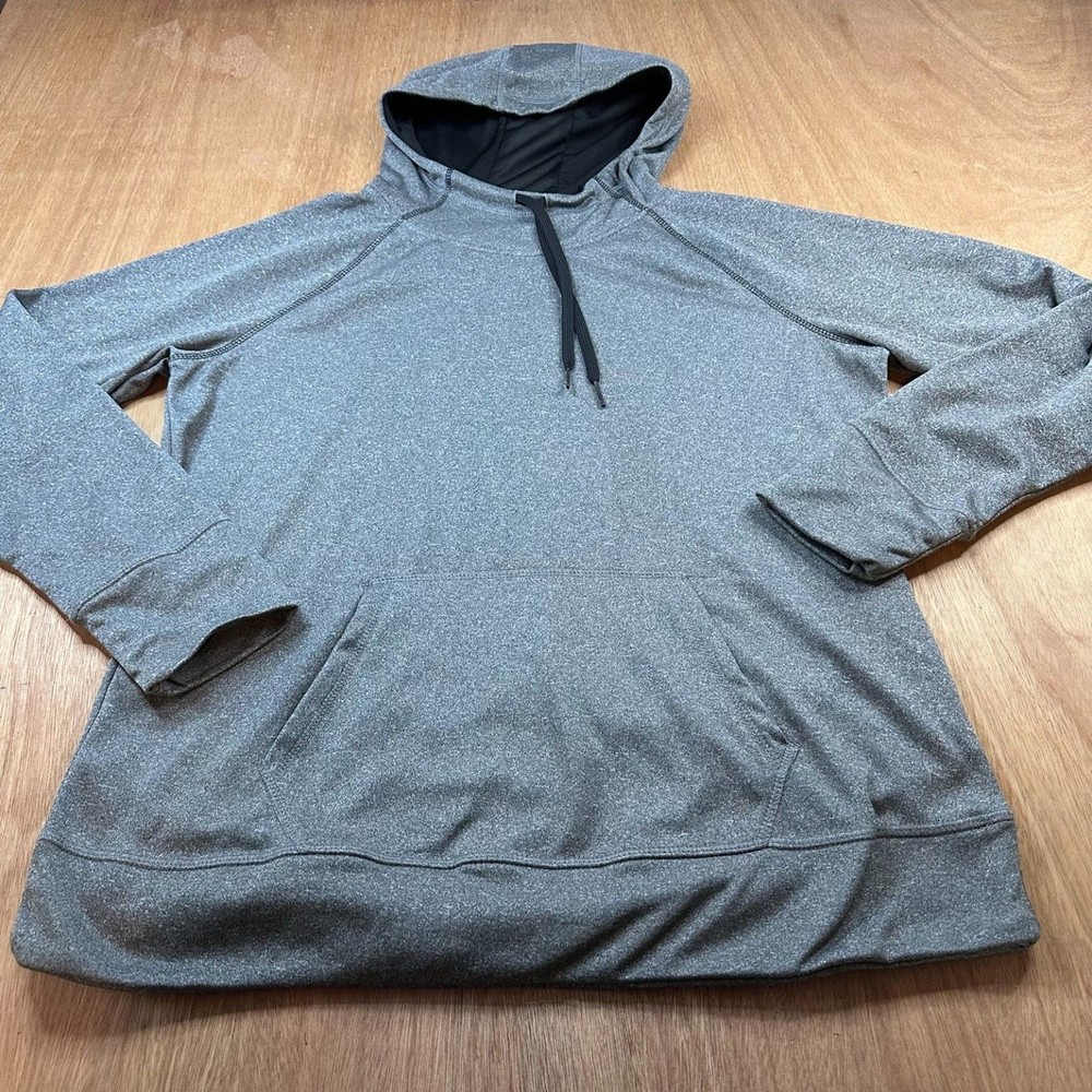 Danskin Now Hoodie Womens XL 16-18 Gray Pullover Dri-More Athleisure