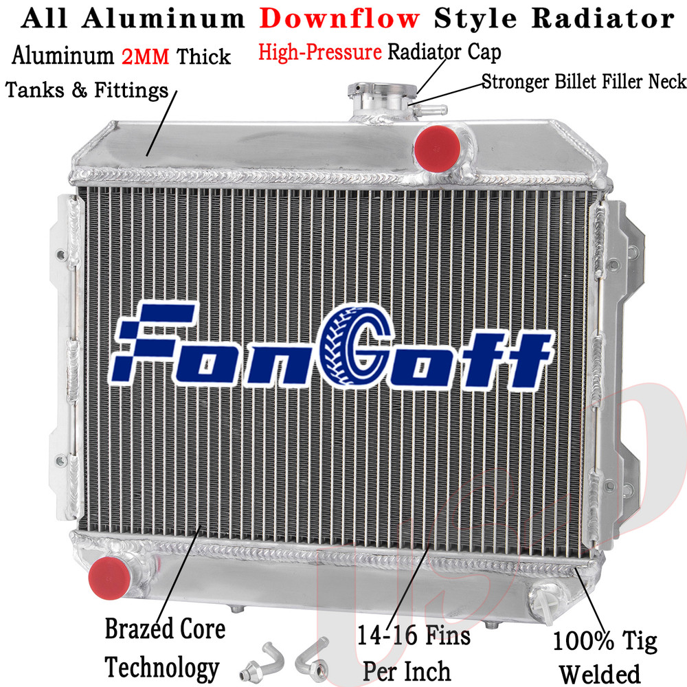 3 Row Aluminum Radiator Fit 1978-85 Toyota Corolla KE30 KE38 KE55 KE70 1.6L 1.8L
