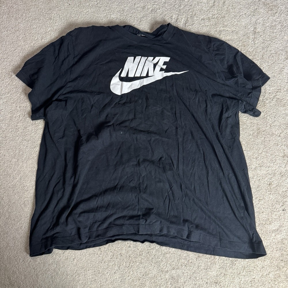 The Nike Tee Mens Crew Neck T Shirt 2XL Black HOLE