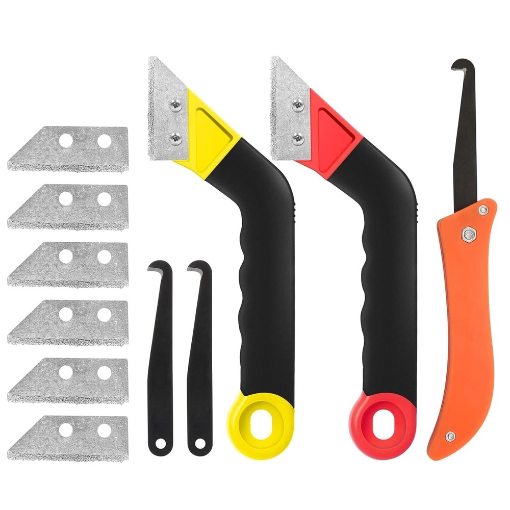 11-Piece Grout Removal Kit with 2 Tile Saws & 6 Extra Blades