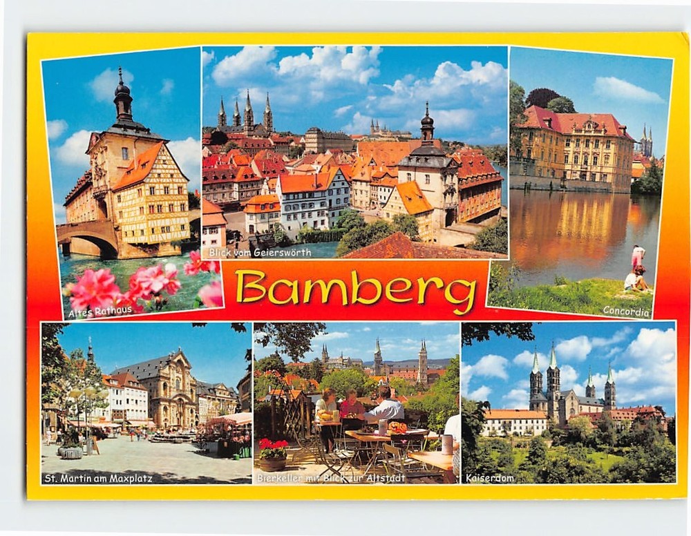 Postcard Scenes & Views Bamberg Germany