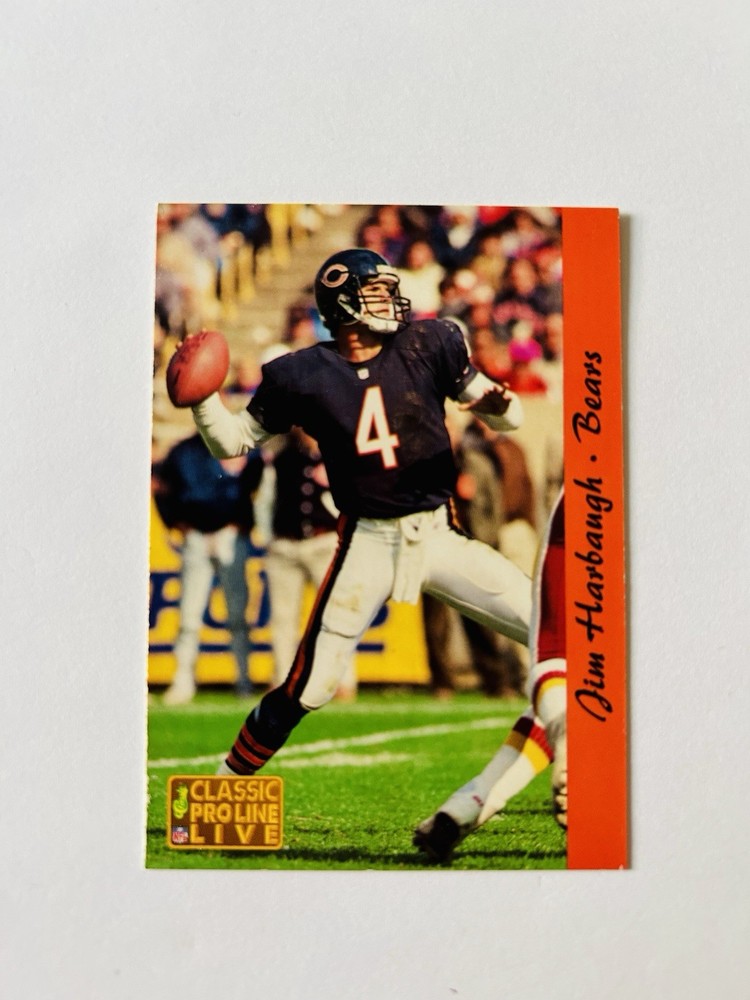 1993 Classic Pro Line Live #25 Jim Harbaugh Chicago Bears