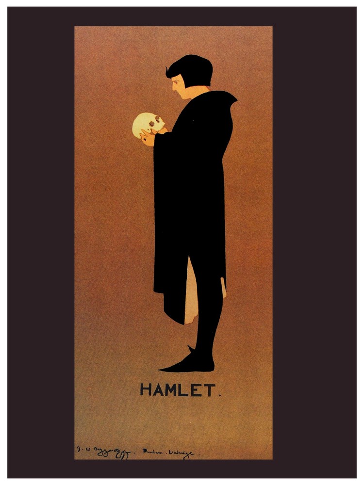Hamlet wall Decoration Poster. Graphic Interior Art design.Shakespeare art.3218
