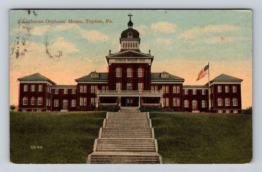 Topton PA-Pennsylvania, Lutheran Orphans' Home, Antique Vintage c1922 Postcard
