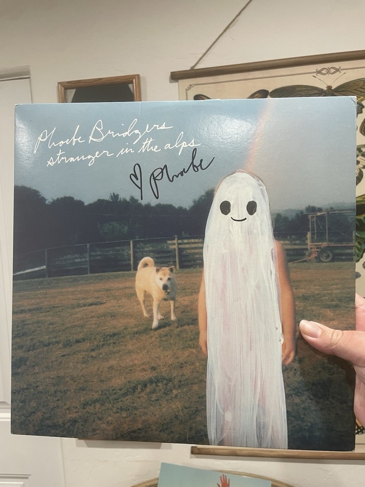 Phoebe Bridgers Stranger in the Alps Autographed Vinyl Record Original